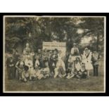 PHOTOGRAPHS & EPHEMERA. A black and white photograph of patients in the Bath Pensions Hospital Fancy