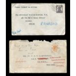 A group of covers, air letters many to Naval Air Station Indian Ocean during the Second World War,