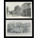 A collection of 18 postcards of Berkshire, all featuring motor cars and other vehicles, including