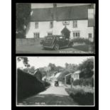 A collection of approximately 59 postcards of Herefordshire, all featuring motor cars and other