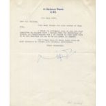AUTOGRAPHS. A collection of 29 autograph and typed letters signed, the majority addressed to Maurice