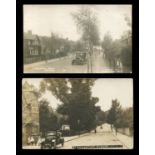 An album containing approximately 135 postcards and several photographs of Surrey, all featuring