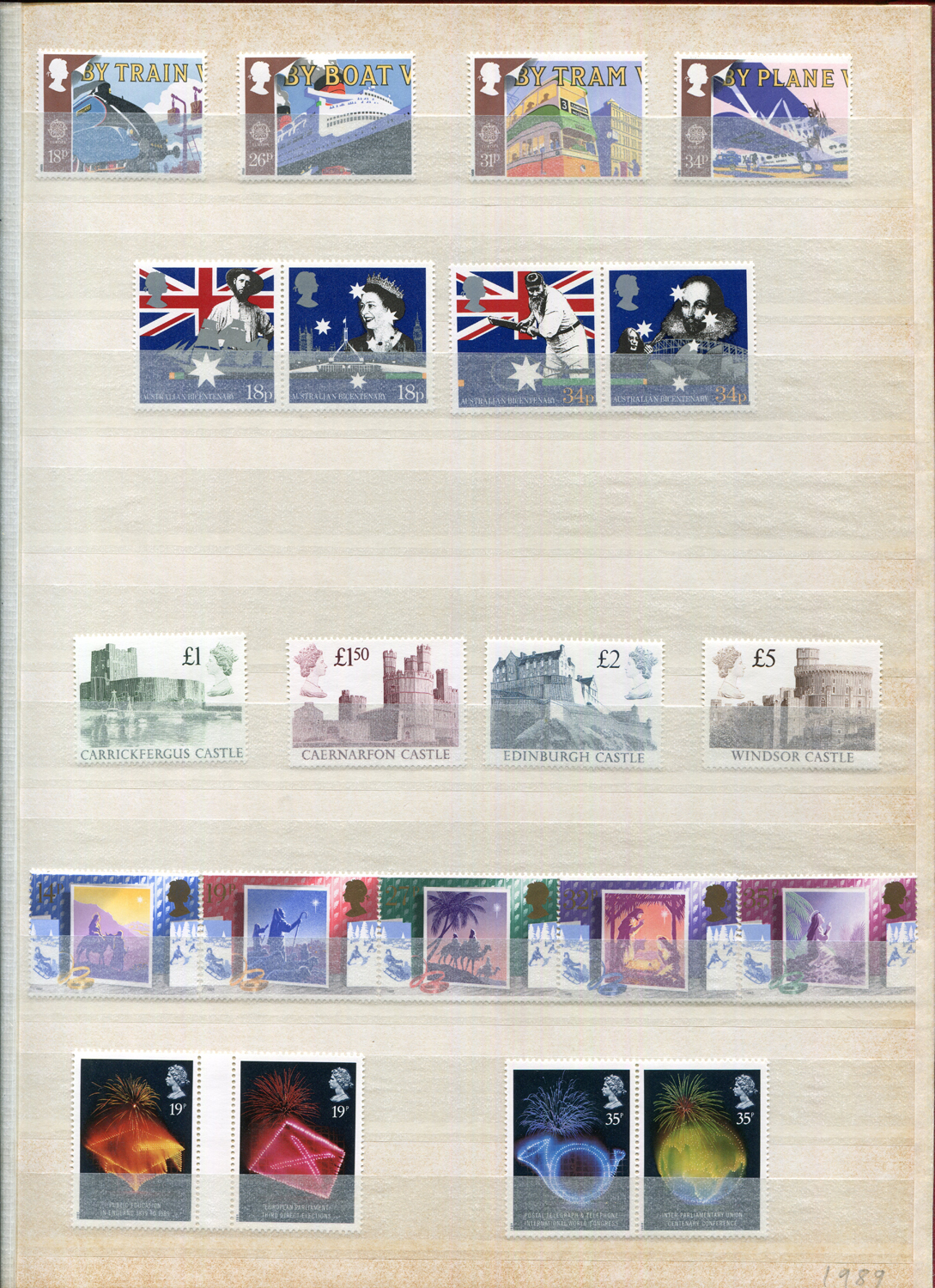 A collection of eight stamp albums and stock books, including Great Britain used from 1952-1986 - Image 2 of 3