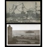 Four albums containing approximately 612 postcards, the majority of Worthing and its West Sussex