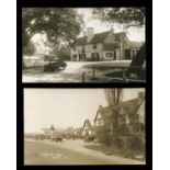 A collection of approximately 79 postcards of Esher and its Surrey environs, all featuring motor