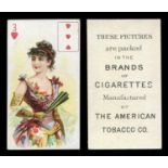 An album containing approximately 191 American cigarette cards, all odds, many duplicates, including