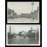 A collection of 45 postcards of Bedfordshire, all featuring motor cars and other vehicles, including