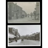 A collection of approximately 100 postcards of Lincolnshire, all featuring motor cars and other