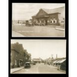 A collection of approximately 62 postcards of Epsom and its Surrey environs, all featuring motor