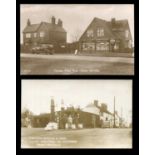 A collection of approximately 57 postcards of Staffordshire, all featuring motor cars and other