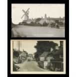 An album containing approximately 224 postcards of East Sussex, all featuring motor cars and