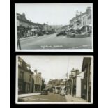 An album containing approximately 146 postcards of Essex, all featuring motor cars and other