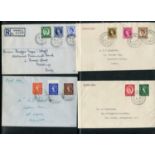 A collection of Great Britain first day covers in four albums from 1938 2d and 3d, 1952-4 Tudor