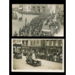 A collection of approximately 52 postcards of Essex, all featuring motor cars and other vehicles,