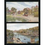 A collection of approximately 82 postcards by A.R. Quinton.Buyer’s Premium 29.4% (including VAT @