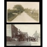 A collection of approximately 120 postcards of Northamptonshire, all featuring motor cars and