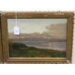 George Davidson - Coastal Landscape, late 19th/early 20th century oil on panel, signed recto,
