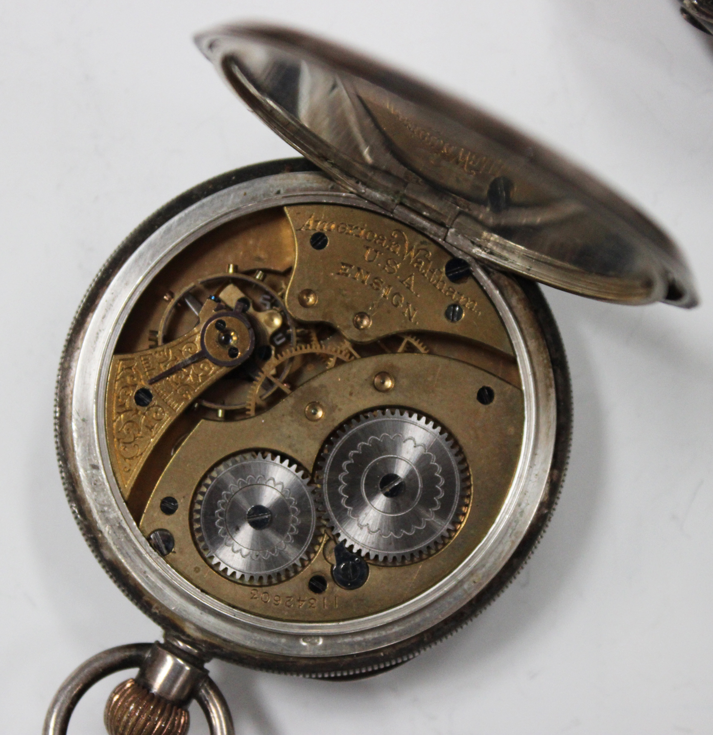 An American Waltham Watch Co sterling silver cased keyless wind open-faced gentleman's pocket watch, - Image 3 of 5