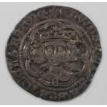 An Edward IV (1461-1485) hammered groat York Mint, 'E' on breast, quatrefoils at neck, with old