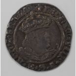 A Henry VIII (1509-1547) second issue hammered groat, the obverse with right-facing bust, mintmark