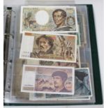 A large collection of 20th century world banknotes, including Argentina, Brazil, Canada, USA and a