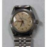 A Tudor Oyster-Prince 31 Rotor Self-Winding steel cased three-quarter size wristwatch, the signed