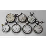 A silver cased keywind open-faced gentleman's pocket watch, detailed to the back plate 'Wm