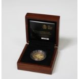 A Royal Mint three-hundred-and-fiftieth anniversary of the guinea gold two pounds proof coin 2013,