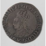 An Elizabeth I (1558-1603) first issue hammered shilling, mintmark lis, with old ink-written