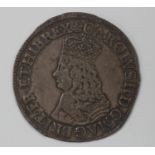 A Charles II (1660-1685) first issue hammered shilling, mintmark crown, with old ink-written
