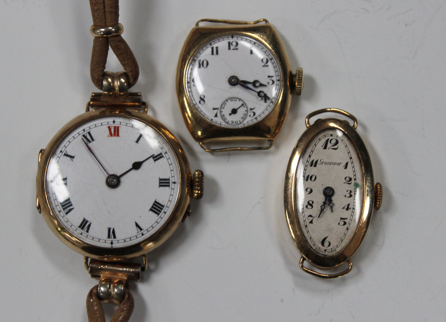 A Zenith 18ct gold cased lady's wristwatch, the signed gilt jewelled lever movement numbered '