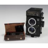 A Yashica Mat-124G twin-lens reflex camera, serial number 7123593, with Yashinon 1:3.5 f=80mm and