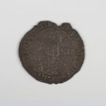 A Charles I Bristol shilling, the obverse with left-facing bust, plumelet before face, the reverse