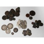 A small group of hammered coins, including an Edward IV penny Archbishop Neville, G and key by neck,