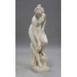 A late 20th century cast resin figure of the Bathing Diana, height 86cm.Buyer’s Premium 29.4% (