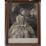 John Raphael Smith, after Joshua Reynolds - 'Mrs Montague', mezzotint, published by Smith circa