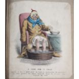 Gabriel Shear Tregear (publisher) - 'A Cure for a Cold', stone lithograph with near period hand-