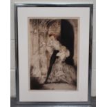 Louis Icart - Don Juan, etching with drypoint and aquatint, published by Icart circa 1928, signed