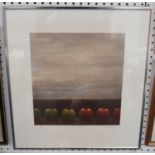 Terence Millington - Apples, 20th century colour etching with aquatint, signed and dated '78 in