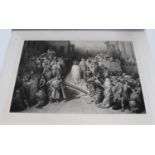 Herbert Bourne, after Gustave Doré - Christ leaving the Praetorium, etching with engraving on