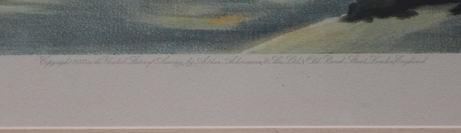 Peter Scott - 'The Wash at Dawn, Pinkfeet', colour print, signed in pencil recto, titled label - Image 8 of 10