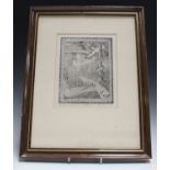 British School - 'The Fall' (Cecil Day Lewis Poem), 20th century etching, indistinctly signed,