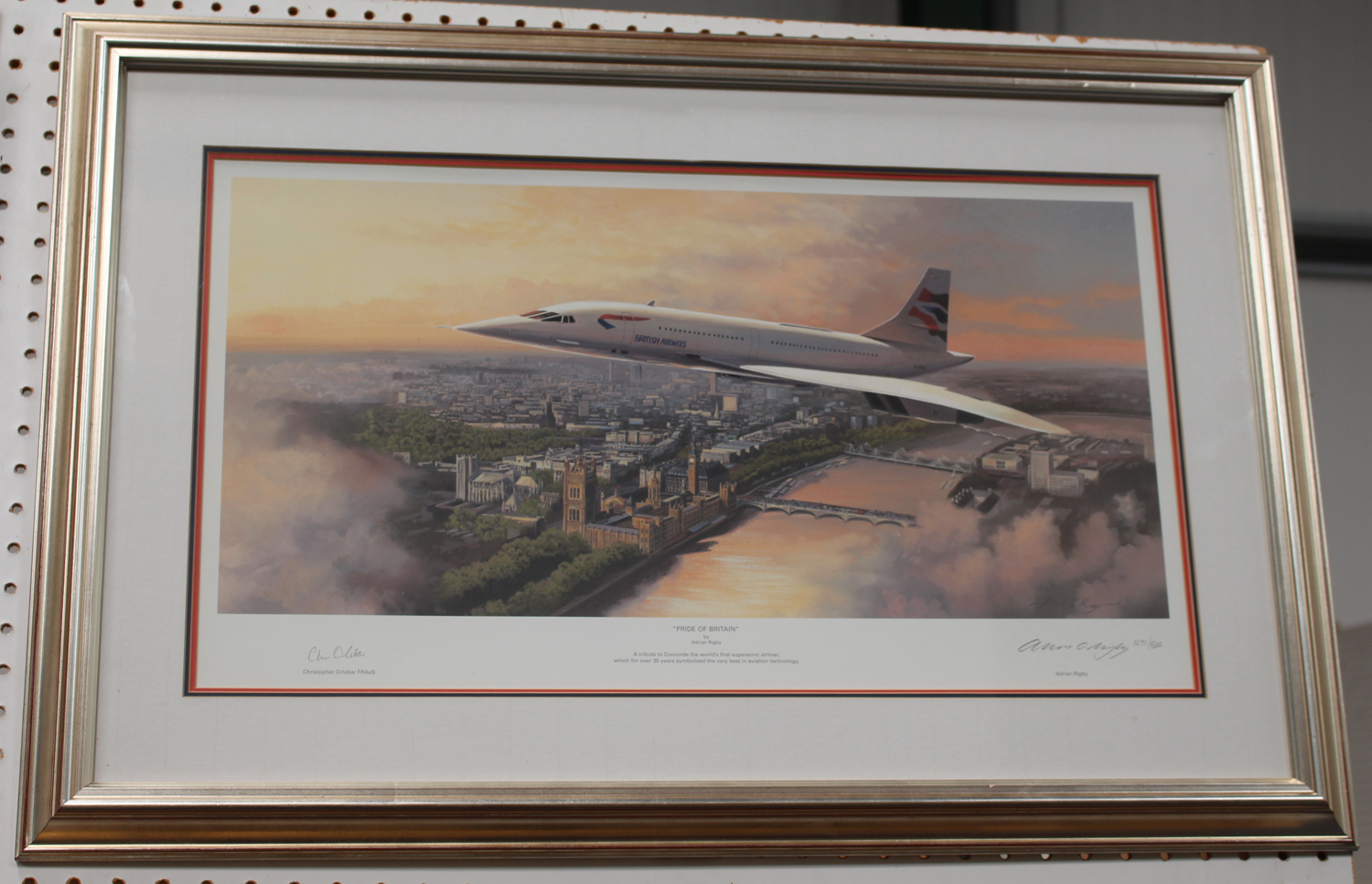 Adrian Rigby - 'Pride of Britain' and 'Flying the Flag' (Concorde over London and New York), two