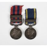 A Punjab Medal with bar 'Mooltan' to 'Lieut. F.R. Pollock, 49th Bengal N.I.' and an India General