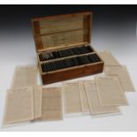 A large collection of First World War period magic lantern slides and printed lecture sleeves
