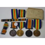 A 1914-18 British War Medal and a 1914-19 Victory Medal to '325632 Pnr.S.Sawtell. R.E.', with the