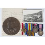 A group of First World War awards to Edgar Camille Hamonet, Australian Imperial Expeditionary