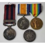 An India General Service Medal with bar 'Umbeyla' to '707.D.Norwall.H.Ms.71st Regt' (the obverse