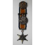 A silver Kimberley Star 1899-1900, detailed 'Mayor's Siege Medal 1900', engraved to the reverse '