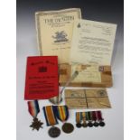 A 1914 Star to '7355 Pte W.Walsh. R.Muns:Fus:', a 1914-18 British War Medal and a 1914-19 Victory